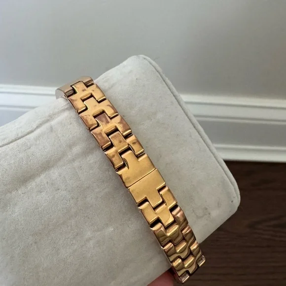 Movado Bold Rose Gold Bangle Watch with Crystal Detail - Picture 4 of 7